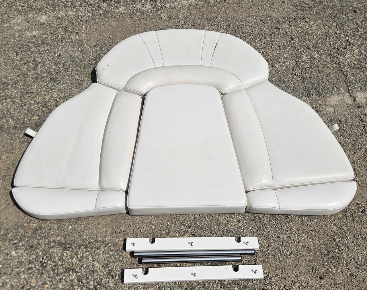 2002 Chaparral 196 SSi Boat OEM Bow Cushions w/ Filler & Hardware White