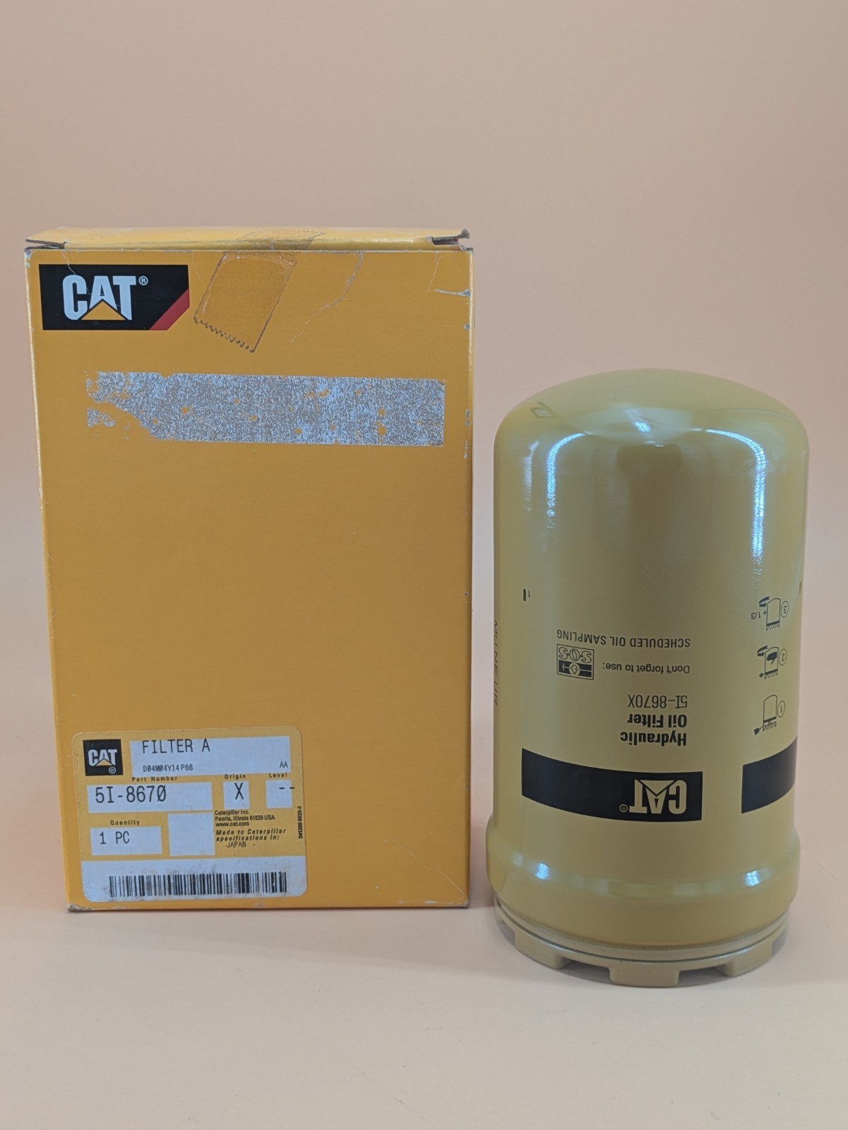 Genuine Cat 5I-8670 Advanced Efficiency Hydraulic Transmission Filter OEM Genuine Cat 5I-8670 Advanced Efficiency Hydraulic Transmission Filter OEM
