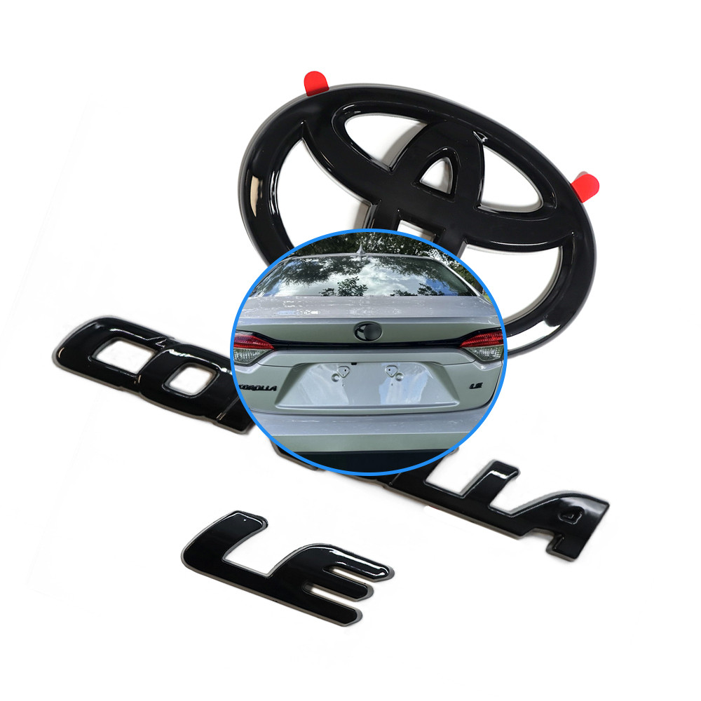 For 2020-2025 Corolla LE Blackout Overlay Raised Emblem 3D Badge PT948-02200-02 For 2020-2025 Corolla LE Blackout Overlay Raised Emblem 3D Badge PT948-02200-02