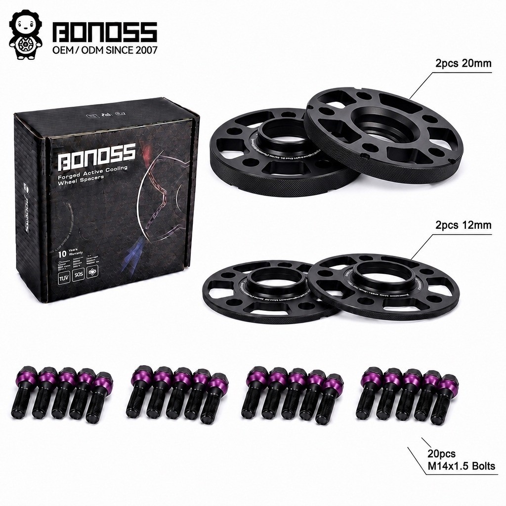 5x112 Wheel Spacers For Audi Q5 SQ5 Q7 12mm 20mm Forged Hub Centric 4pc BONOSS