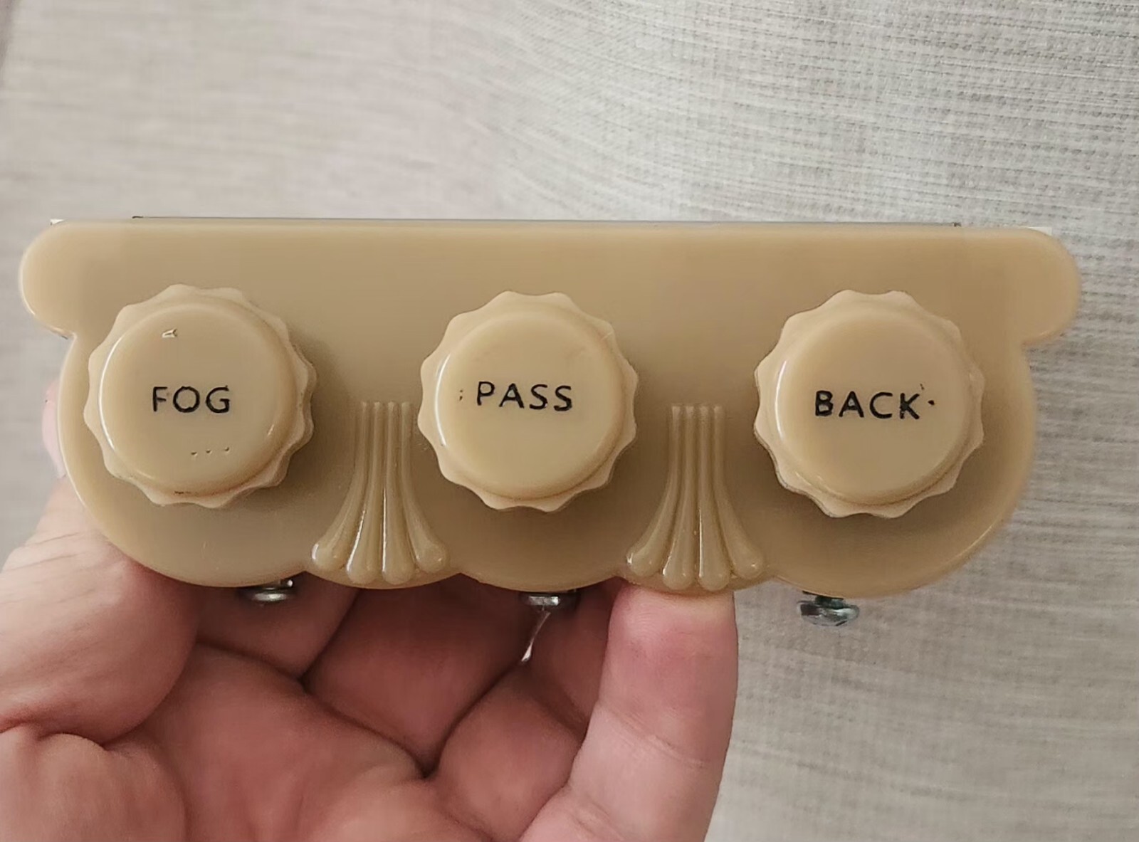 Vintage Switch 3 PORTS FOG, PASS, BACK under dash Vintage Switch 3 PORTS FOG, PASS, BACK under dash