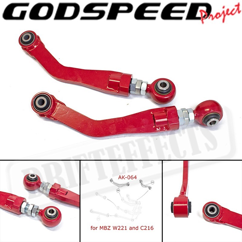 Godspeed Adjustable Rear Upper Camber Arms For MERCEDES S-Class Sedan W222 14-20