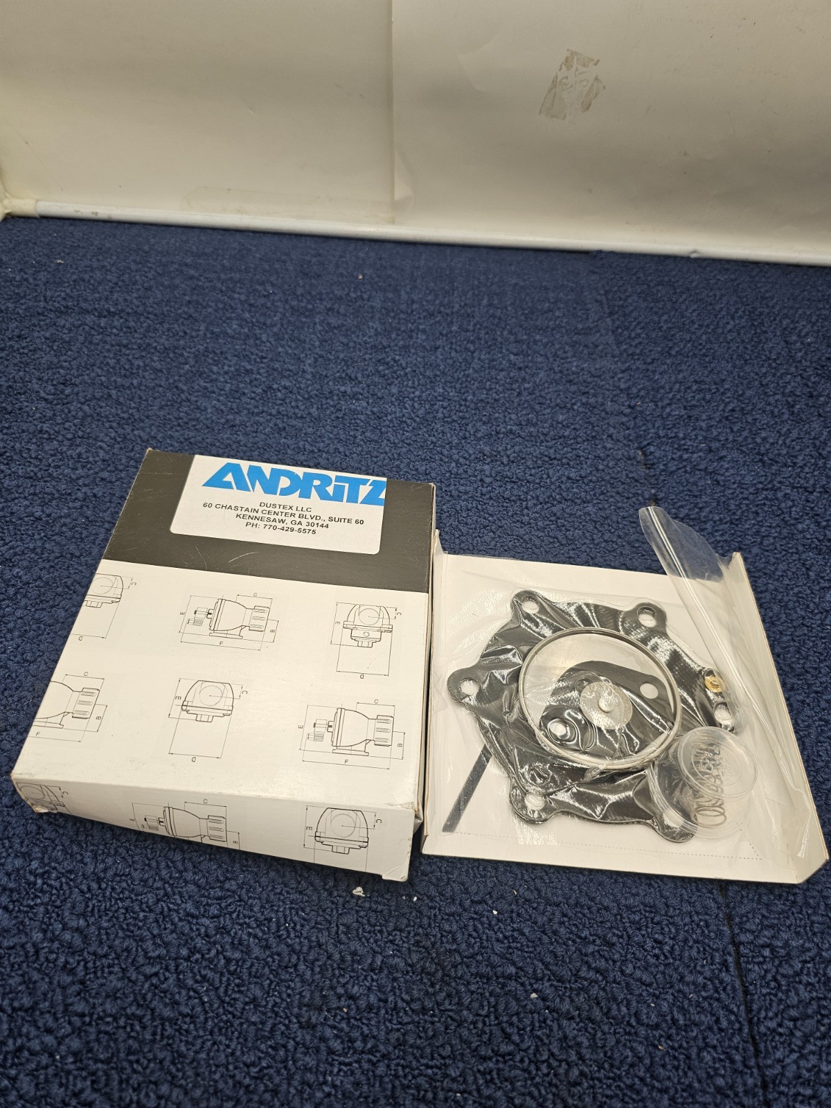 Andritz 07-301-00528-01 Diaphragm Repair 1-1/2 in Double Diaphragm Valve