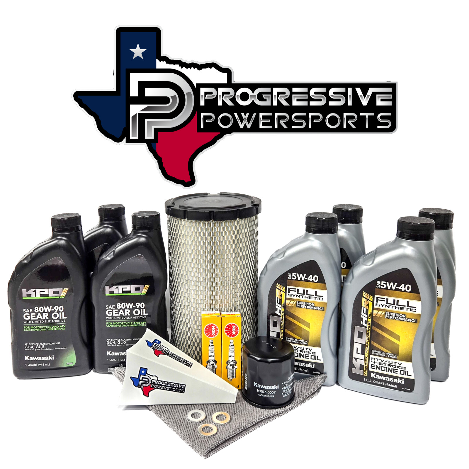 Kawasaki RIDGE Full Service Oil Change Kit w/ Air Filter and Spark Plugs K04