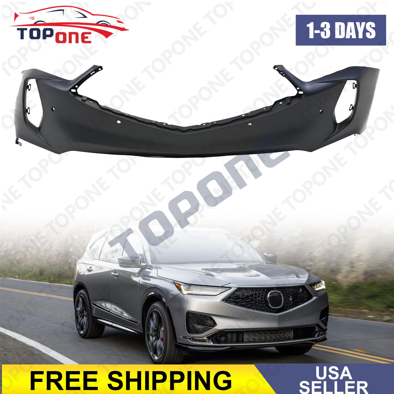 AC1000210 Front Bumper Cover Fascia For 2022-2025 Acura RDX 04711TJBA30ZZ