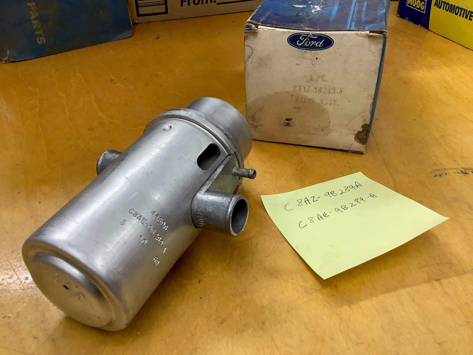 1968-70 FORD MUSTANG/MERC COUGAR ANTI-BACKFIRE VALVE-NEW-OEM C8AZ9B289A/4489S 1968-70 FORD MUSTANG/MERC COUGAR ANTI-BACKFIRE VALVE-NEW-OEM C8AZ9B289A/4489S