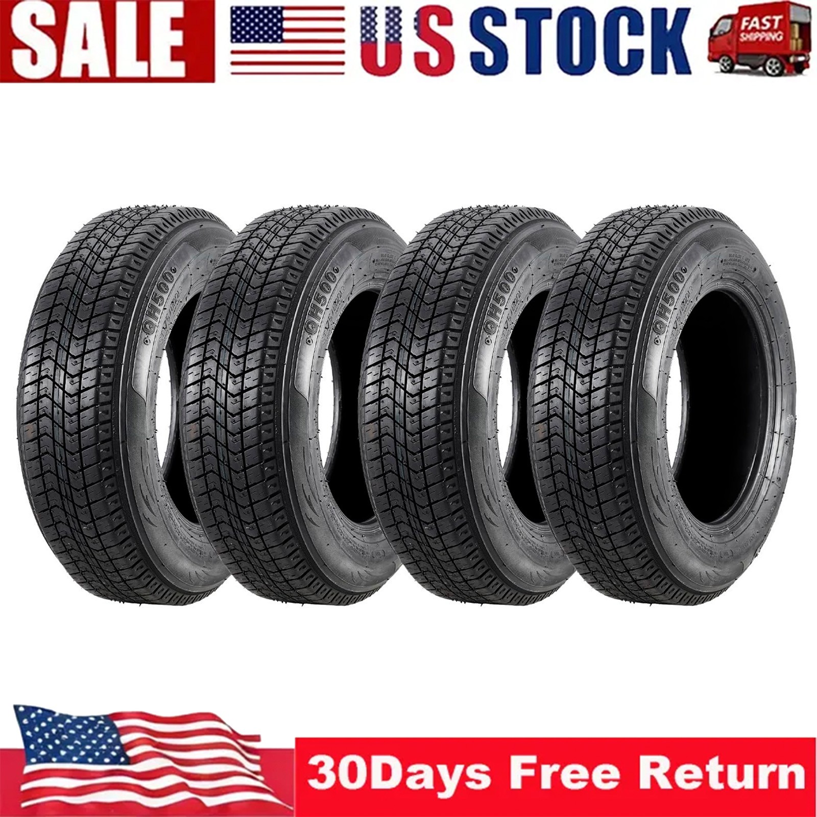 ✨4PC Trailer Tires Load Range C ST205/75D15 205 75 15 6PR Utility Trailers Tires