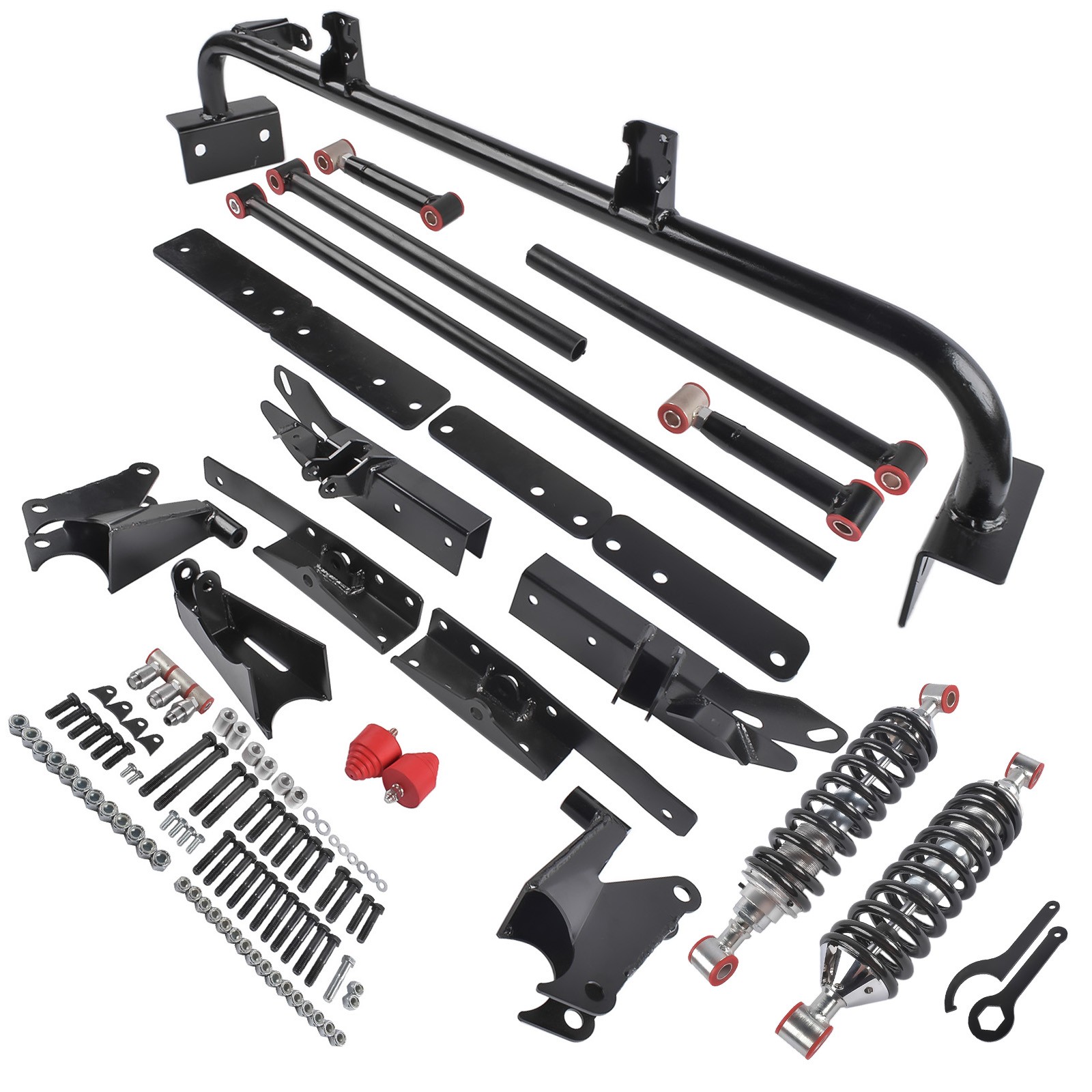 Adjustable Rear 4-Link Kit for Chevy Camaro 1967-1969 SS Z28 with Coilovers