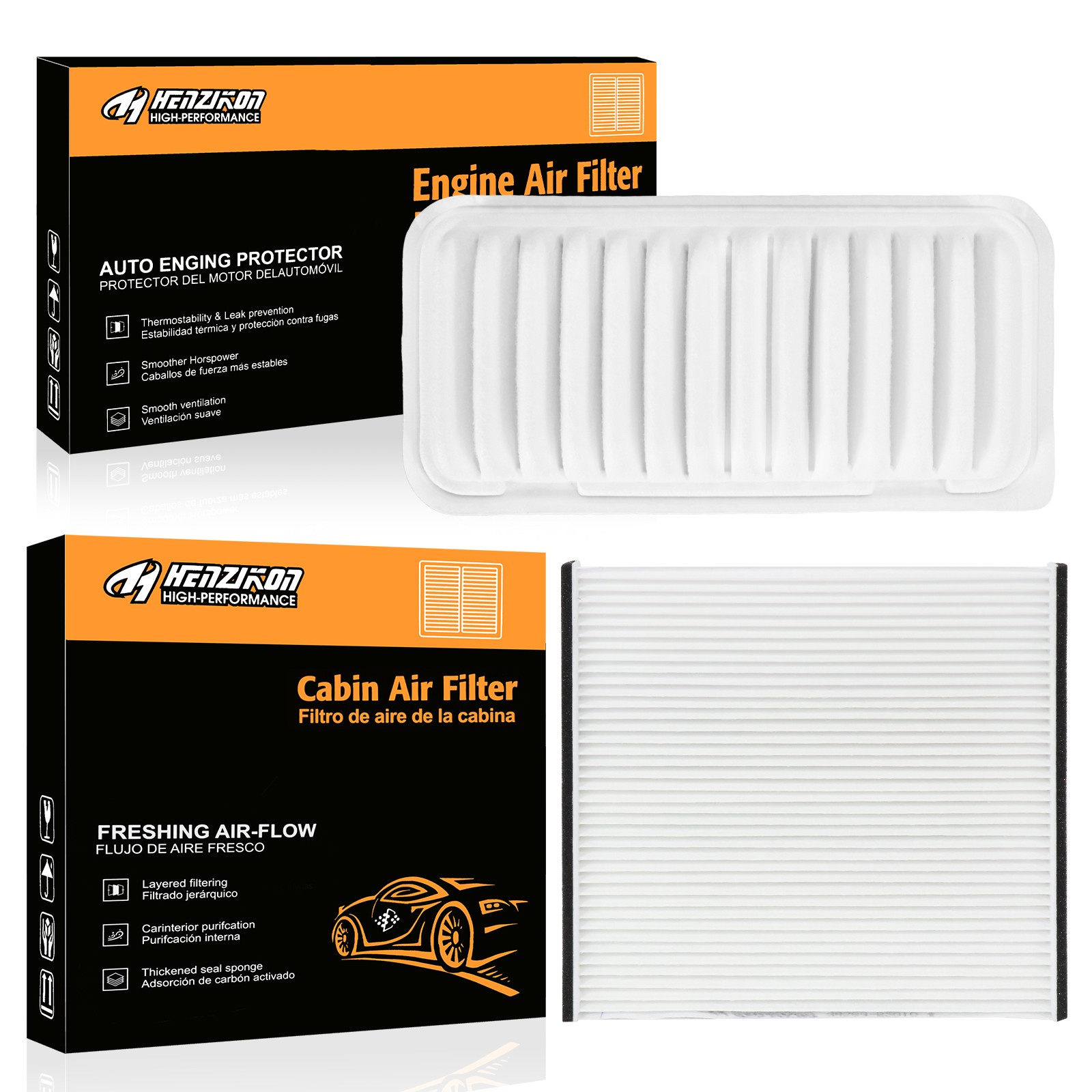 Combo Set  Engine&Cabin Air Filter For 04-06 Scion xB xA Echo OEM Quality