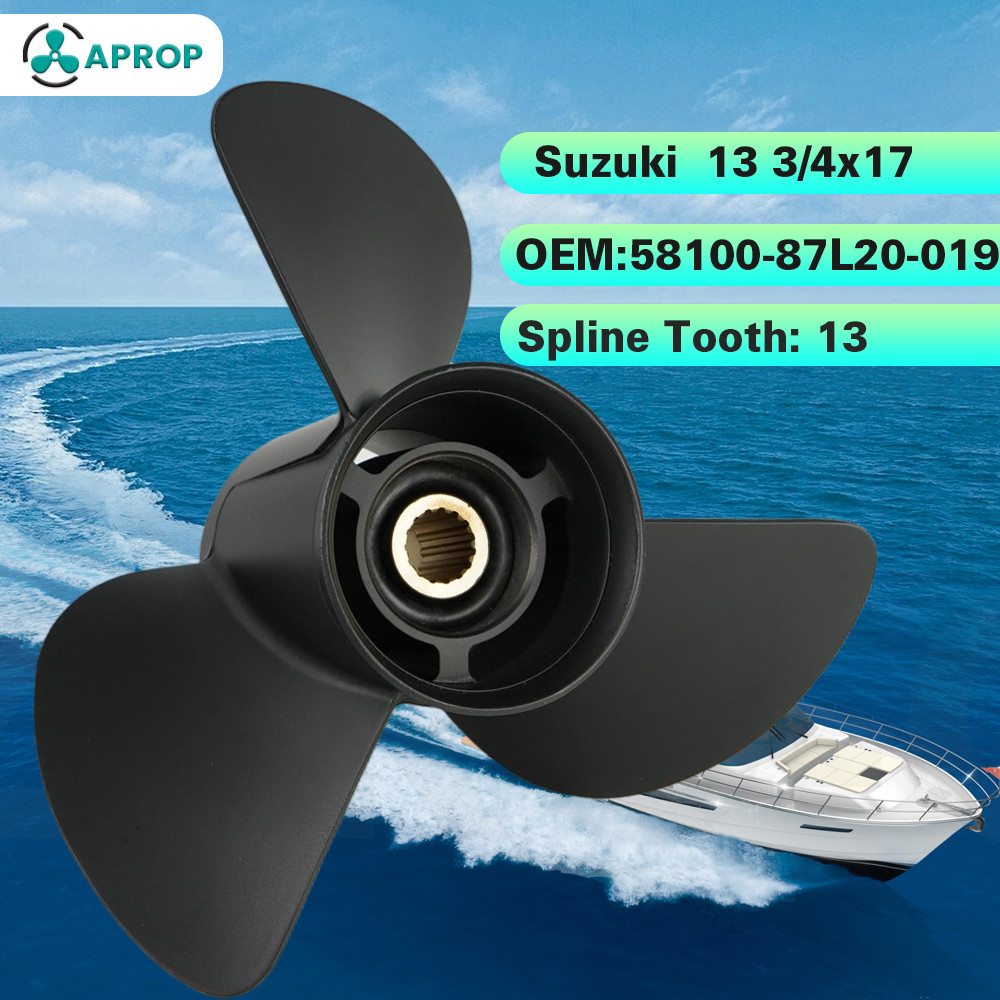 For Suzuki Boat Propeller 50-140HP 15Tooth Outboard Engine Accessories 13 3/4x17