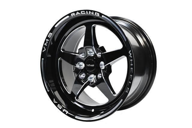 2X VMS Black V Star Drag Racing Wheel Rim Front Or Rear 15x8 4X100 4X108 +20 ET 2X VMS Black V Star Drag Racing Wheel Rim Front Or Rear 15x8 4X100 4X108 +20 ET