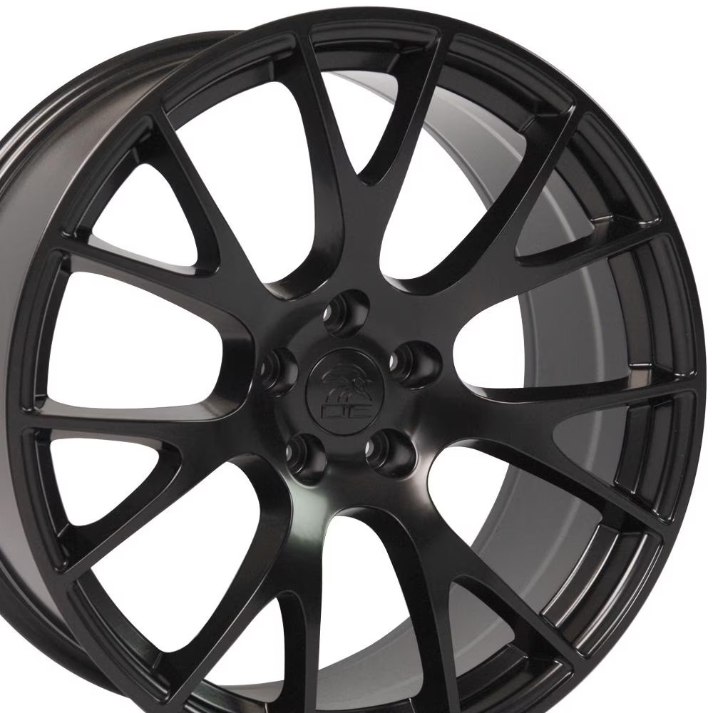 Single(1) OE Wheels DG15 20x9 Satin Black Rim 5x115 18ET