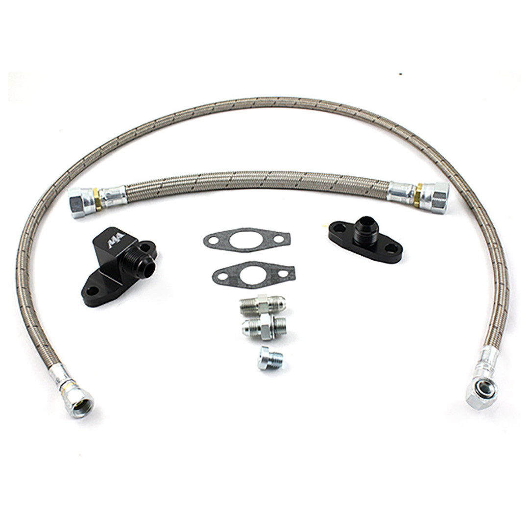 Duramax S400 Valley Mount Turbo Oil Line Kit 2001-2010