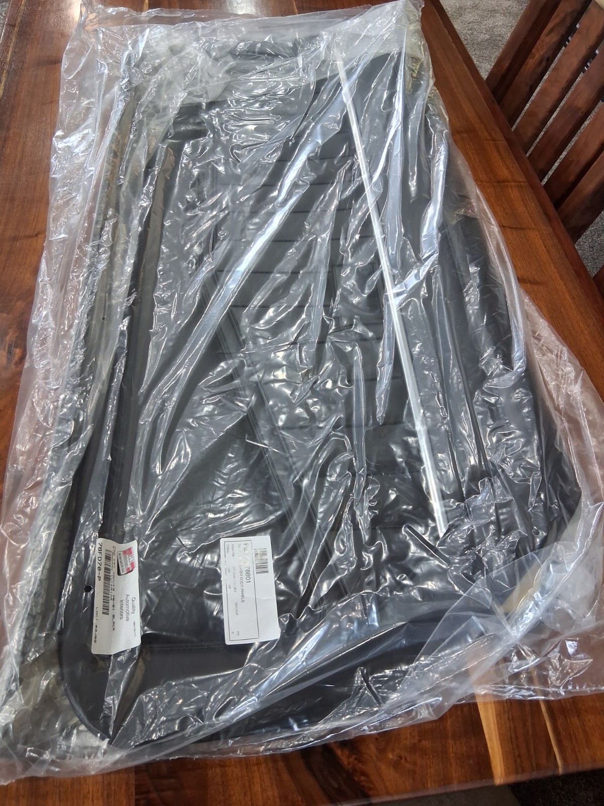 1978-1981 Camaro Door Panels Black Pair Pre-Assembled 1978-1981 Camaro Door Panels Black Pair Pre-Assembled