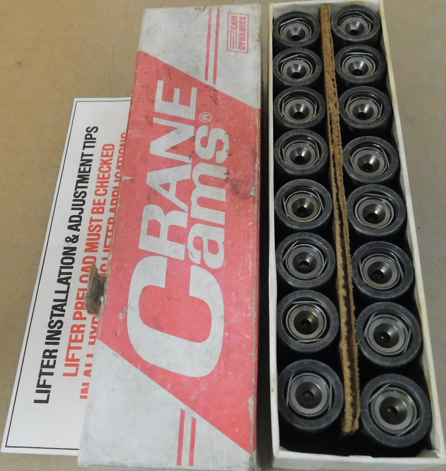 Crane NOS 99378-16 Hi-intensity Hydraulic Lifters, Mopar Applications, 16 Pcs