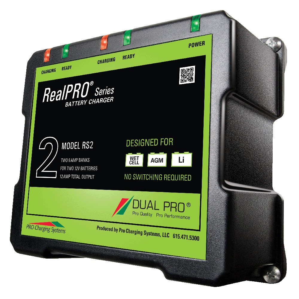 Dual Pro RealPRO Series Battery Charger 12A 2-6A-Banks 12V/24V