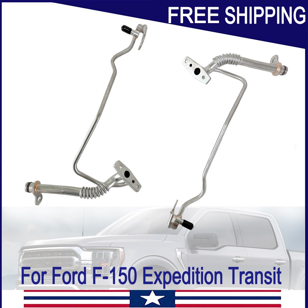 Lower Turbocharger Oil Line Left & Right For Ford F-150 Transit-350 Expedition