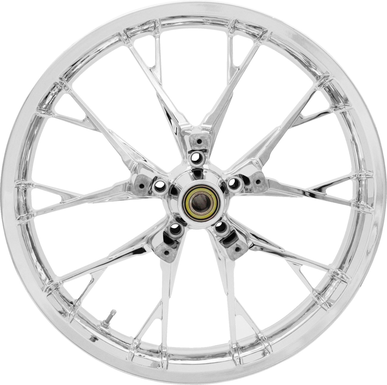 Coastal Moto® Wheel - Marlin - Front - Dual Disc/without ABS - Chrome - 21x3.5 Coastal Moto® Wheel - Marlin - Front - Dual Disc/without ABS - Chrome - 21x3.5