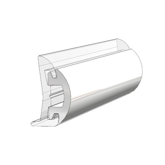 Taco Metals V12-4144WHA White Rub Rail Insert 1/2