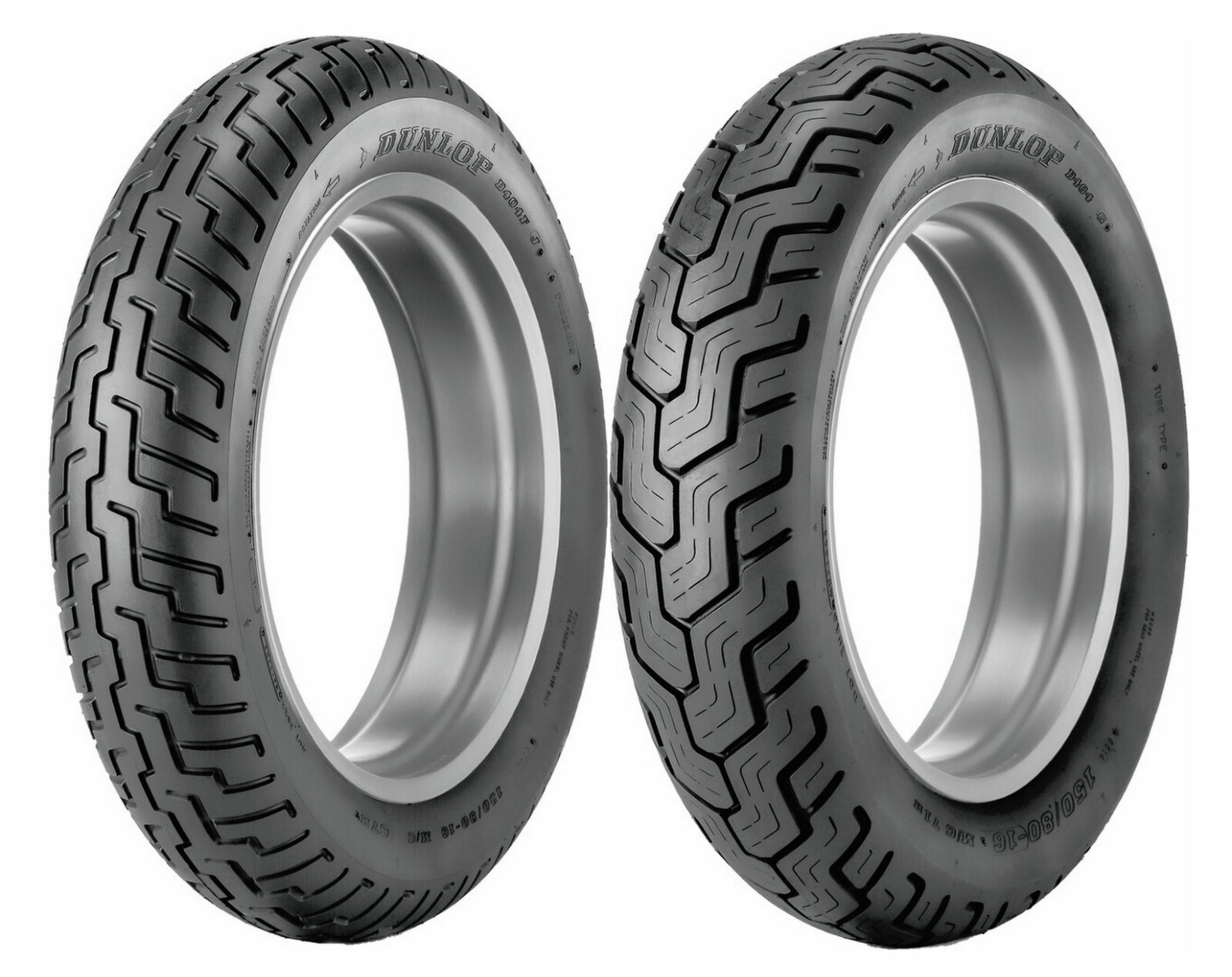 New Dunlop 110/90-18 & 140/90-15 D404 Tire Set Honda 85-86 VT1100C & '86 VF700C New Dunlop 110/90-18 & 140/90-15 D404 Tire Set Honda 85-86 VT1100C & '86 VF700C