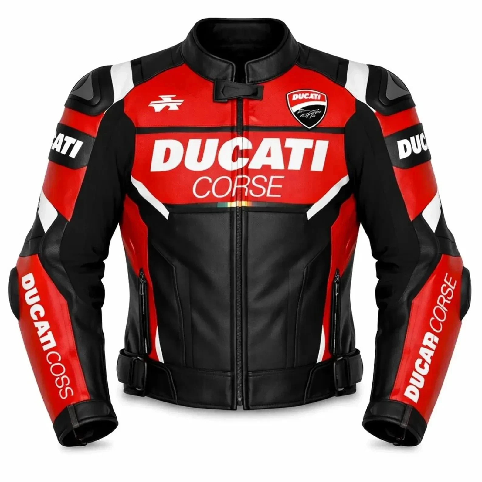 Ducati Corse Black Men Motorbike Racing Leather Jacket
