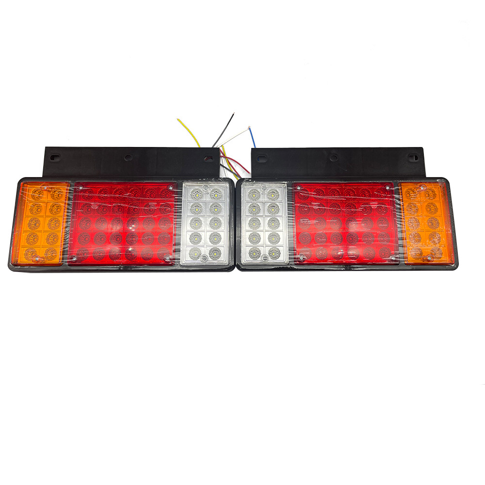 Pair 50LED Rear Tail Light For GMC W Isuzu Elf Truck NPR NQR NRR NKR NHR 1984-up