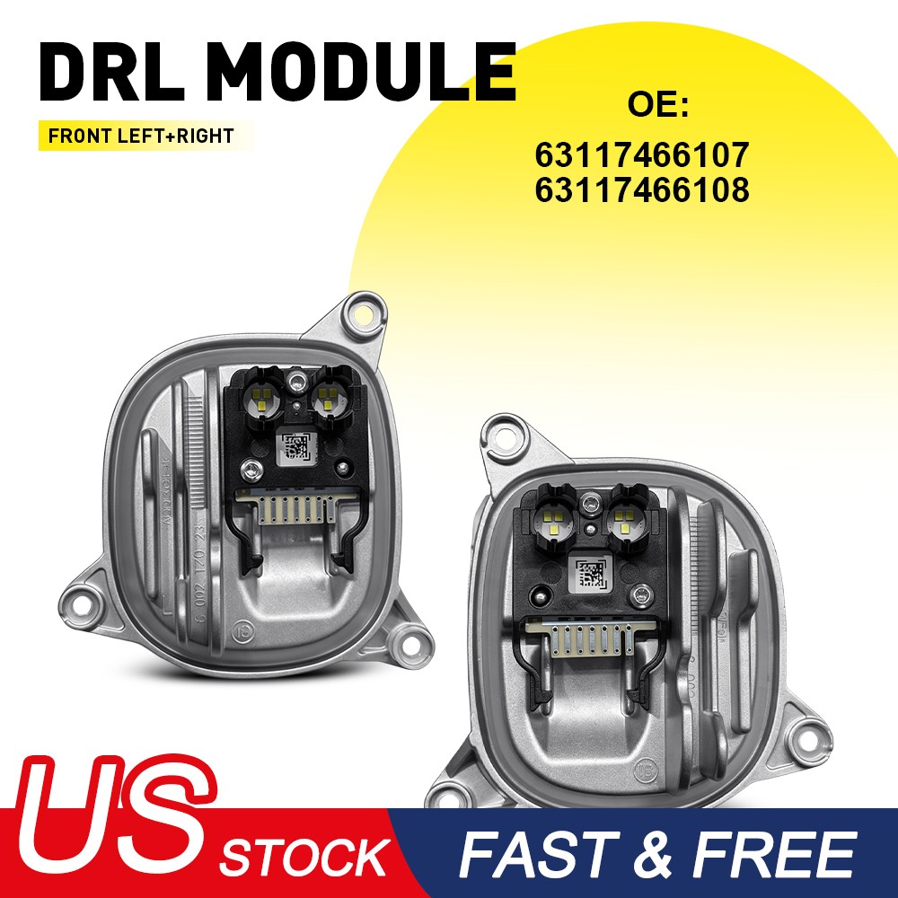 2X Yellow DRL LED Modules 63117466107/08 For BMW X3 X3M F97 G01 X4 X4M G02 Front
