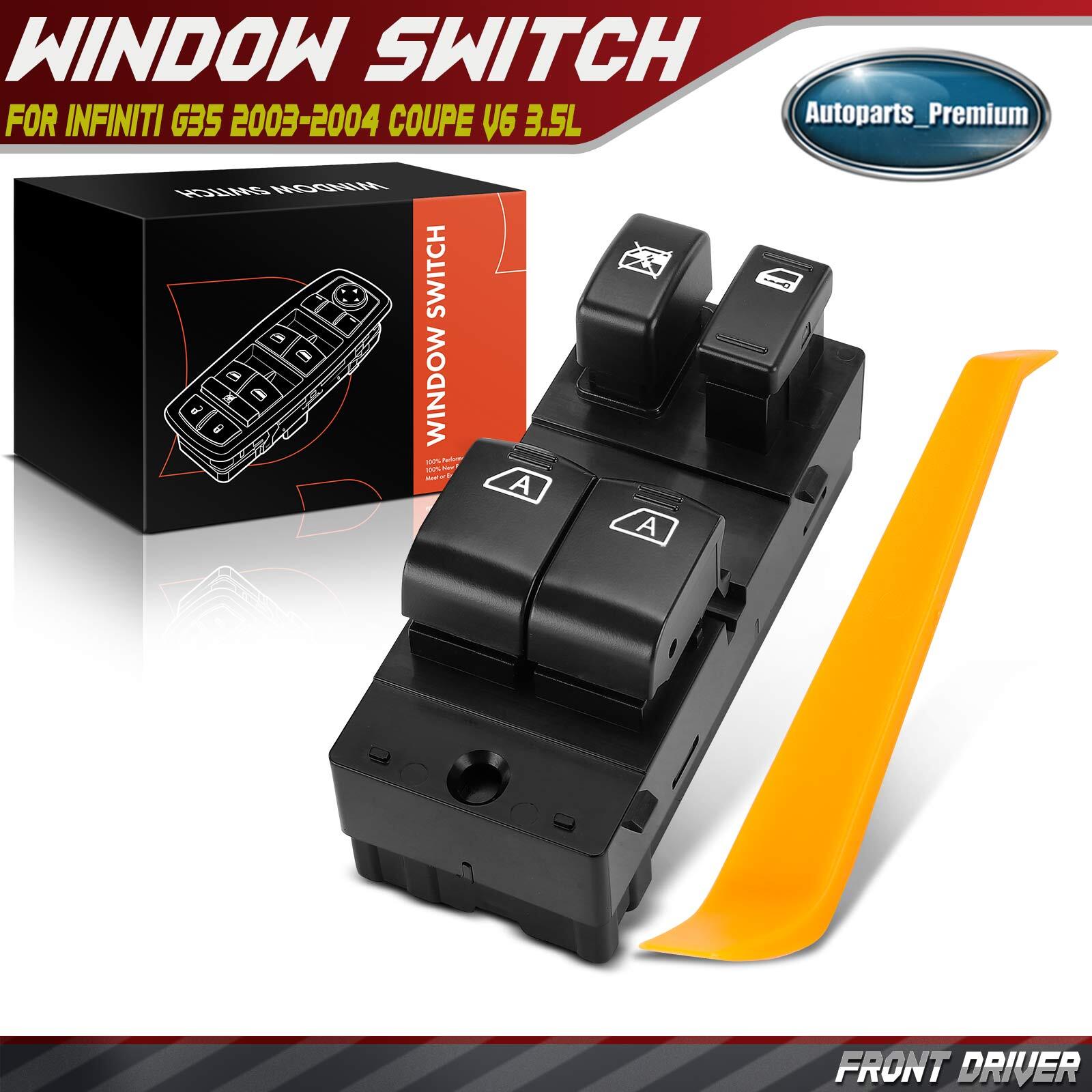 1xFront Left Driver Power Window Switch for INFINITI G35 2003-2004 Coupe V6 3.5L