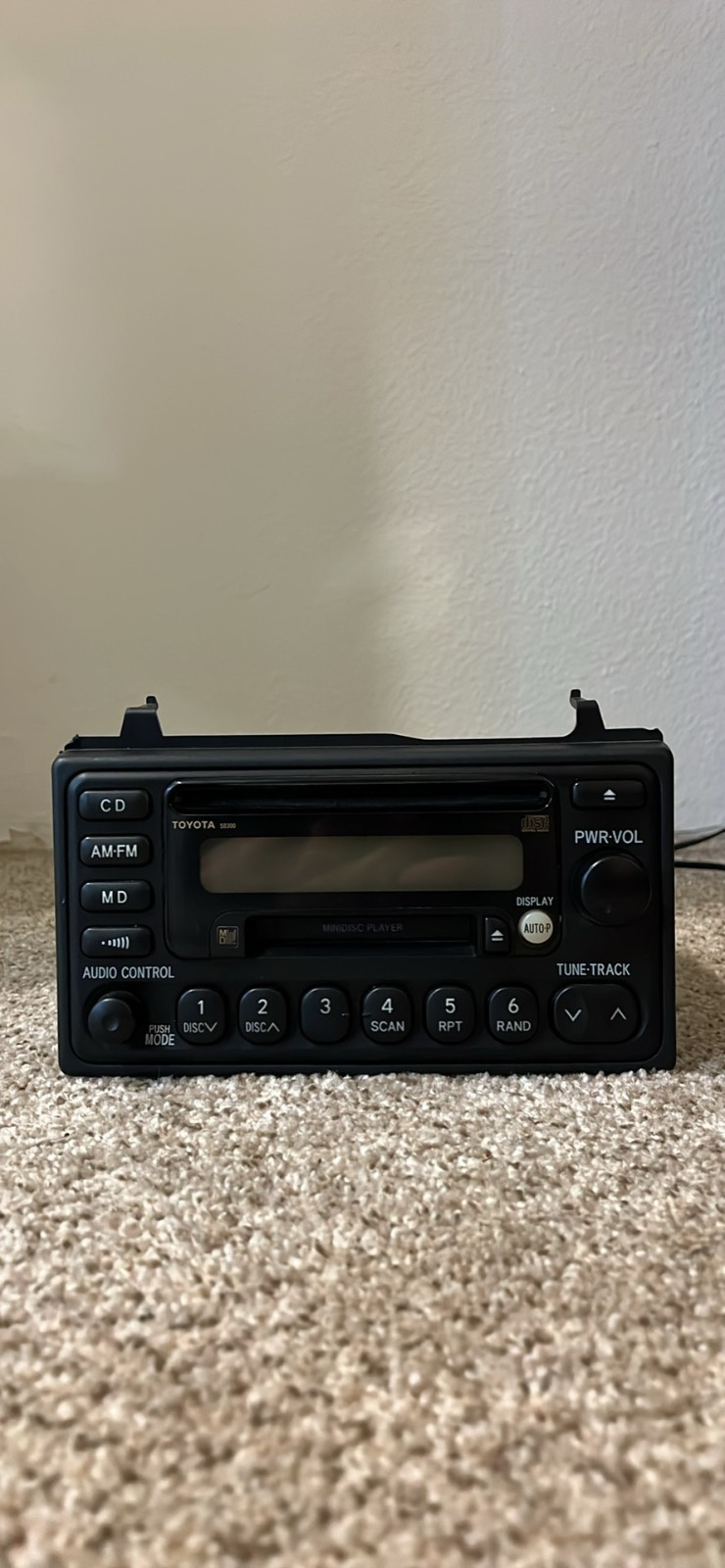 RARE JDM Toyota 50300 CD MiniDisc MD Radio 86120-52110 CQ-GS6950A OEM