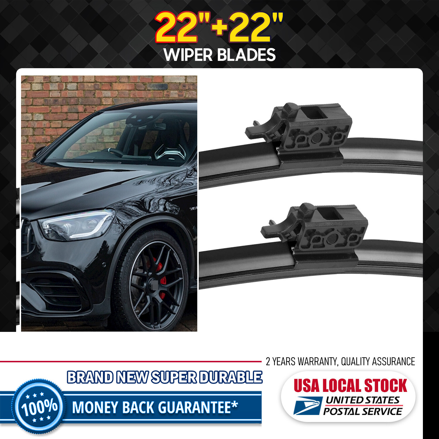 Genuine East Forest Windshield Wiper Blades For 2016-2021 Mercedes-Benz GLC300