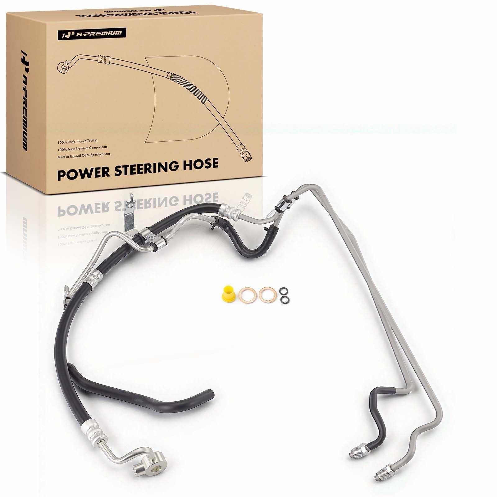 2 Sets Power Steering Reservoir & Pressure & Return Hose Assy for Toyota Tundra