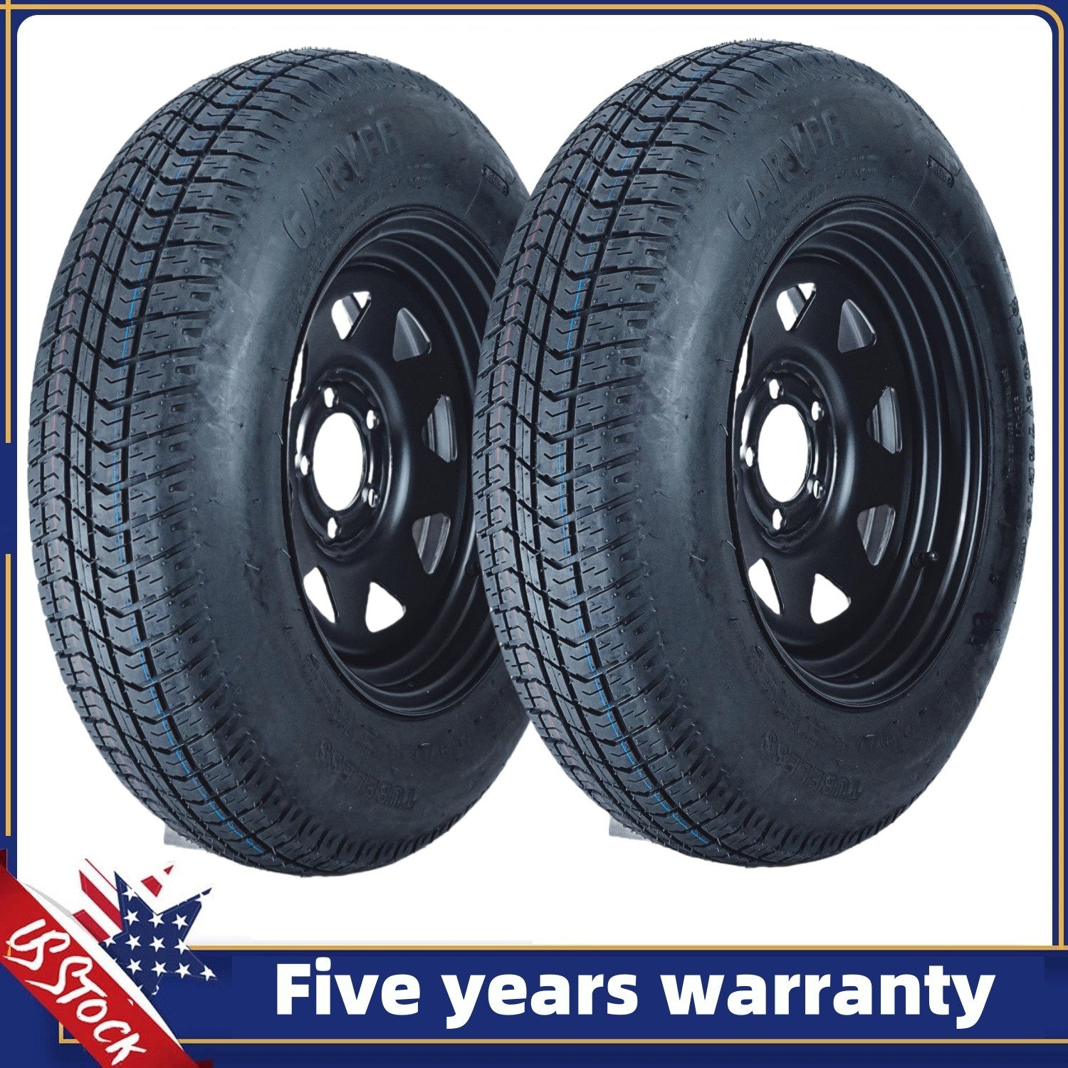 2-Pack Trailer Tire On 13 2-Pack Trailer Tire On 13