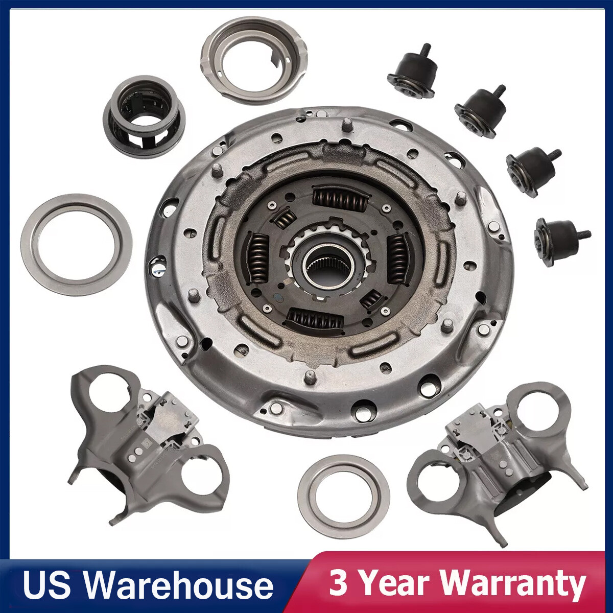 Transmission Dual Clutch Fork Kit 6DCT250 DPS6 For 2012-2019 Ford Focus Fiesta Transmission Dual Clutch Fork Kit 6DCT250 DPS6 For 2012-2019 Ford Focus Fiesta