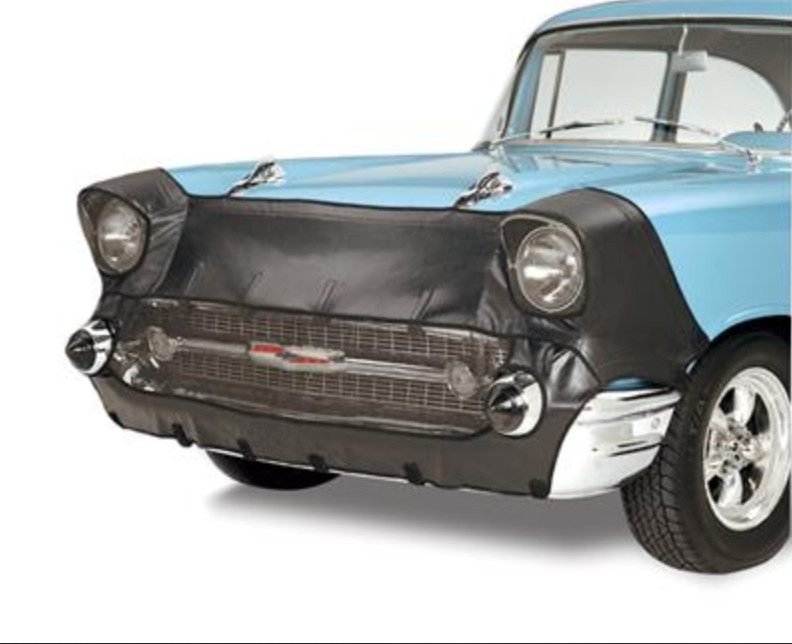 1957 Chevrolet Front End Bra by Wardlow W/ License Plate No Bmpr Guards 02111010