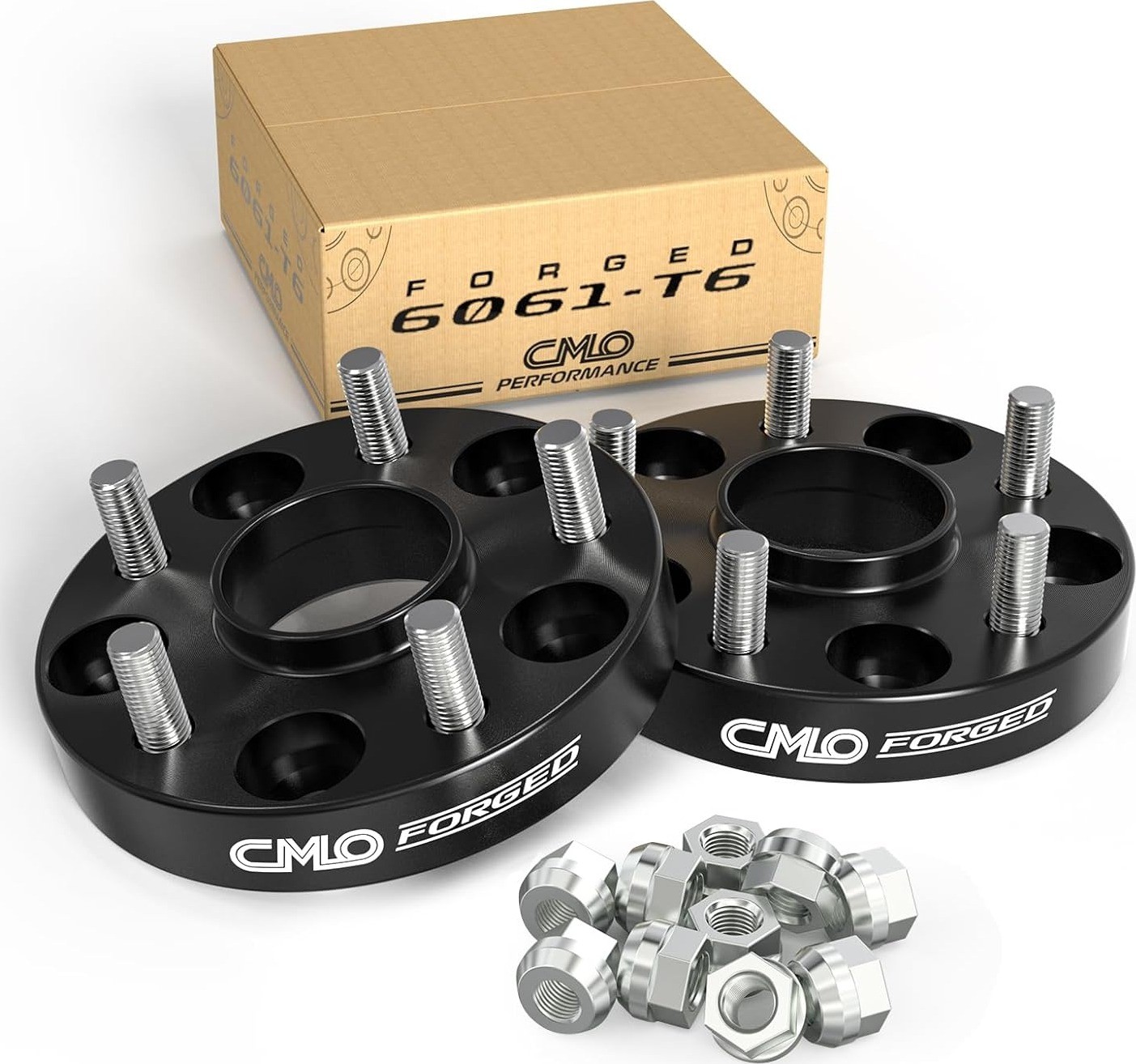 2 Pack Wheel Spacers 25mm 5x114.3 60.1mm Black (1 Inch) Hubcentric Lexus ES300