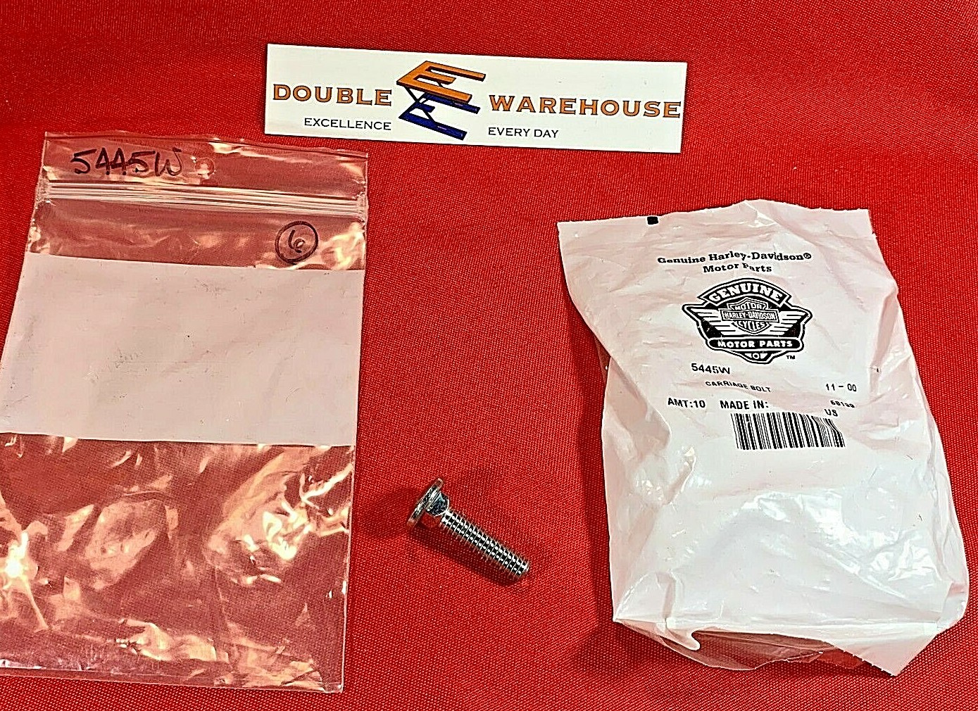 NOS OEM Harley Davidson 5445W Carriage Bolt 5/16 NOS OEM Harley Davidson 5445W Carriage Bolt 5/16