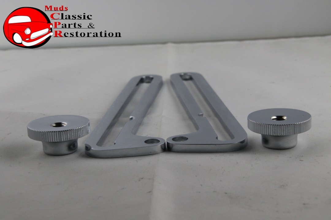 28-32 Ford Closed Car Pickup Truck Chrome Windshield Slide Swing Arms & Nuts 28-32 Ford Closed Car Pickup Truck Chrome Windshield Slide Swing Arms & Nuts