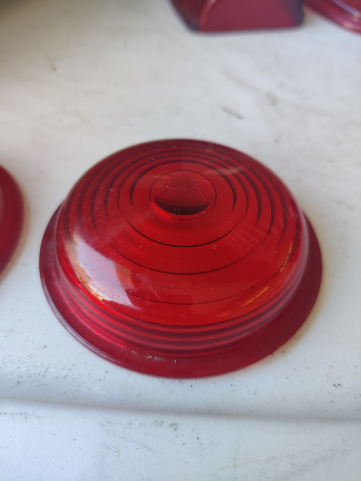 Vintage Glass KD 542 Red Lens Taillight NOS Vintage Glass KD 542 Red Lens Taillight NOS