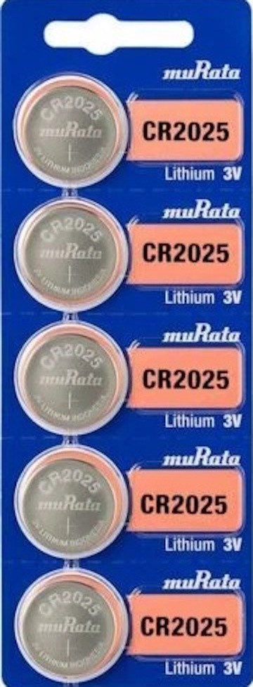 5 Pk MURATA (formerly Sony) CR2025 Keyless Entry Car Remote Key FOB Battery