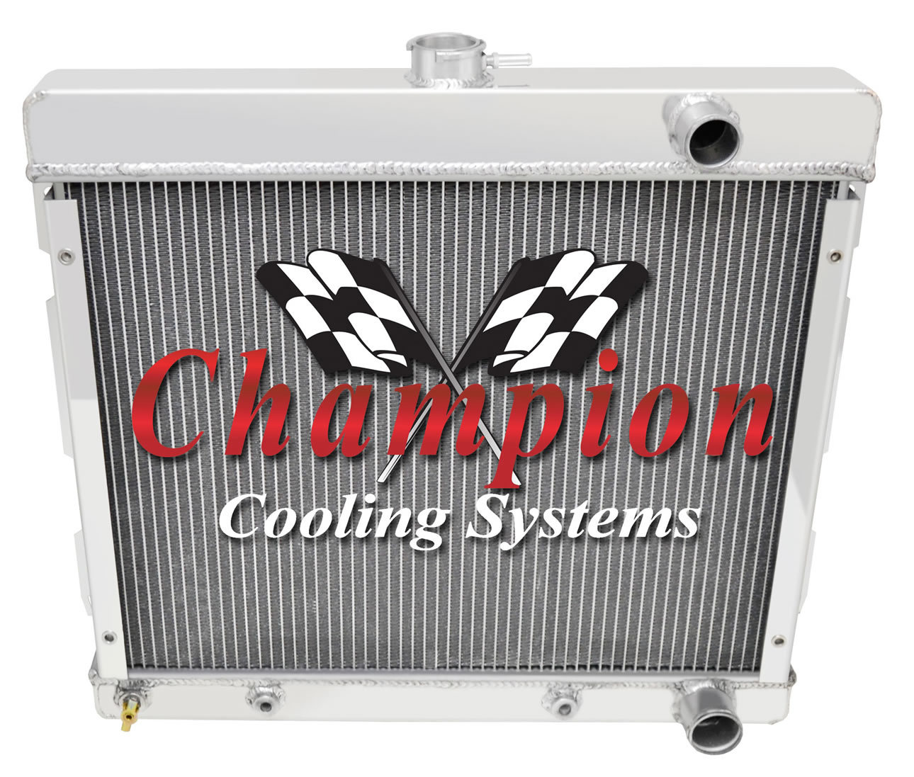 1969 - 73 Dodge Dart / 70 71 Polara Champion 3 Row Aluminum Radiator CC527