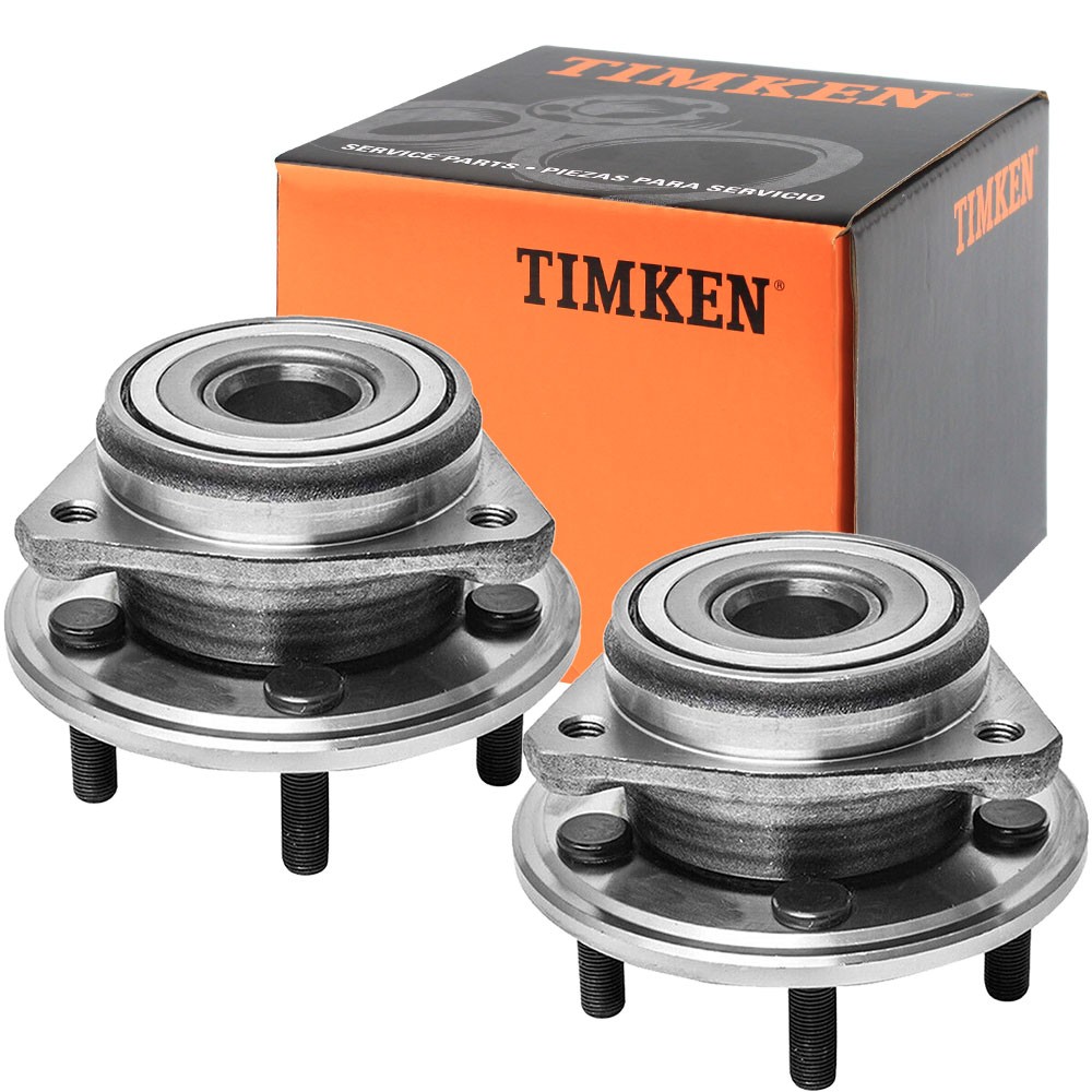 TIMKEN Pair Front Wheel Bearing Hubs for 2000 - 2006 Jeep Cherokee Wrangler TJ