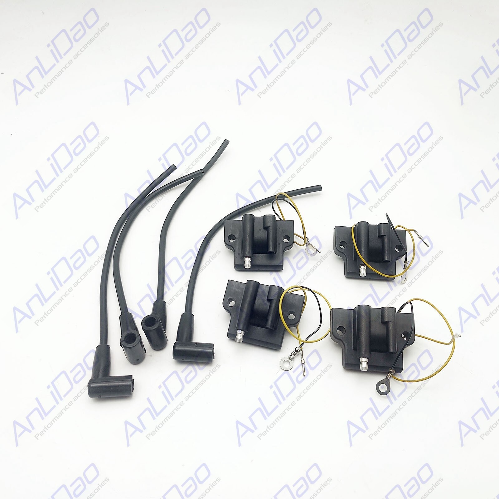 4Pcs Ignition Coil 18-5176 0582106 0582366 0581998 For Johnson Evinrude Outboard