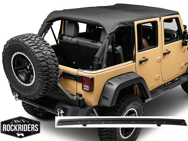 Extended Bikini Top with Windshield Channel 2007-2017 Jeep Wrangler Unlimited JK