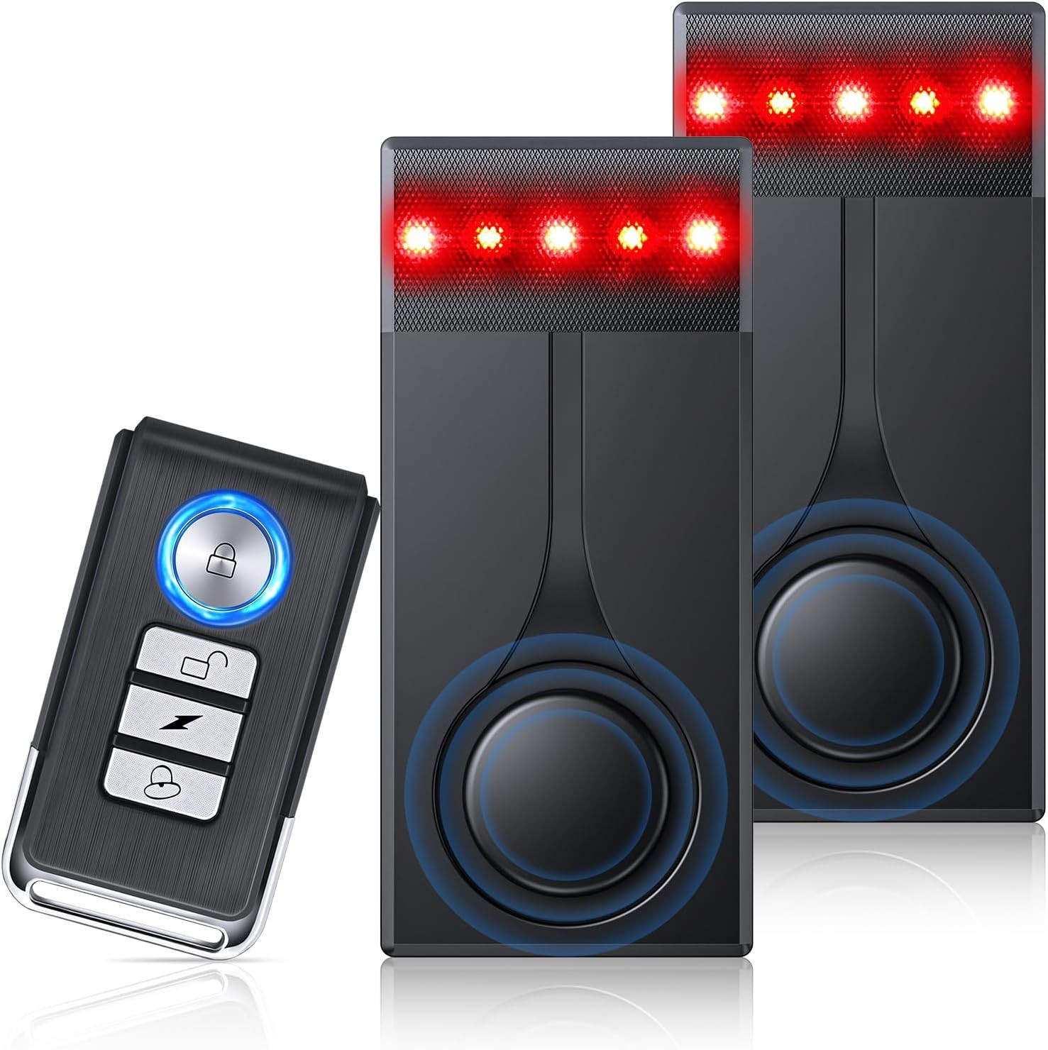 108dB Car Alarm System, Car Anti-Theft Vibration Sensor Alarm & Red Light