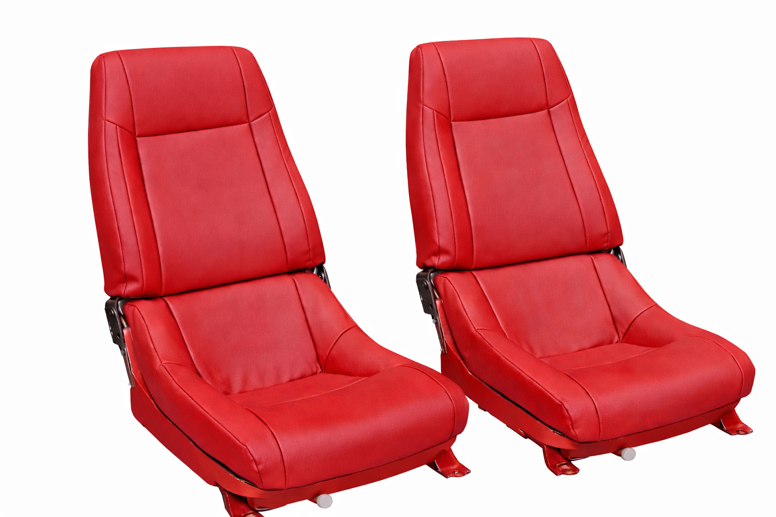 for 1979-1983 CHEVY CORVETTE C3 IGGEE S.LEATHER CUSTOM FIT 2 FRONT SEAT COVERS