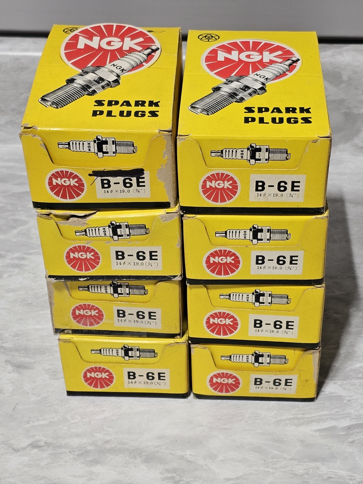 Quantity 80 New Old Stock NGK B-6E Spark Plugs 