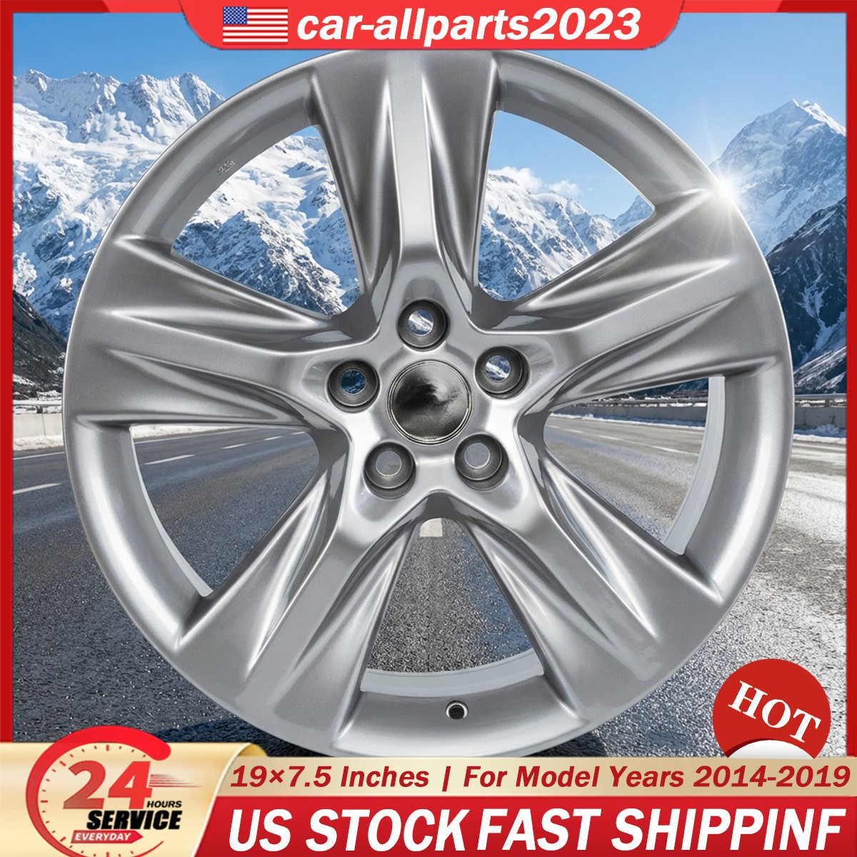 New19 Inch Wheel Rim for Toyota Highlander 2014-2019 Replacement Alloy Rim