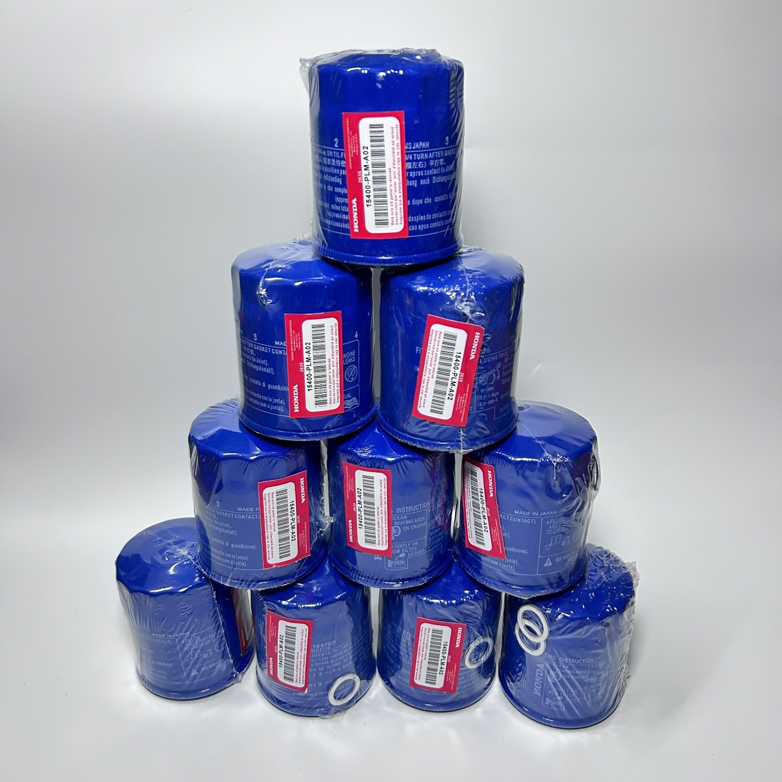 10 pack Honda Genuine Oil Filters 15400-PLM-A02 NEW SEALED FAST SHIPPING