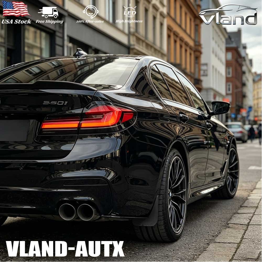 VLAND FULL LED SMOKED Tail Lights For 2017-2020 BMW G30 M5 F90 5-Series Assembly VLAND FULL LED SMOKED Tail Lights For 2017-2020 BMW G30 M5 F90 5-Series Assembly