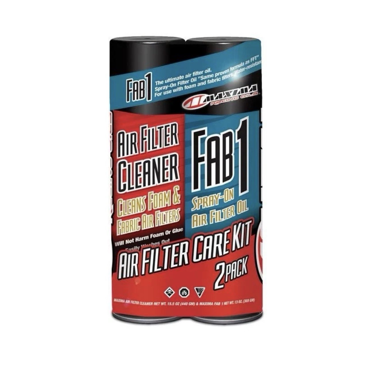 MAXIMA RACING OILS 70-799202 Air Filter Maintenance Care Kit Combo - 2 PACK